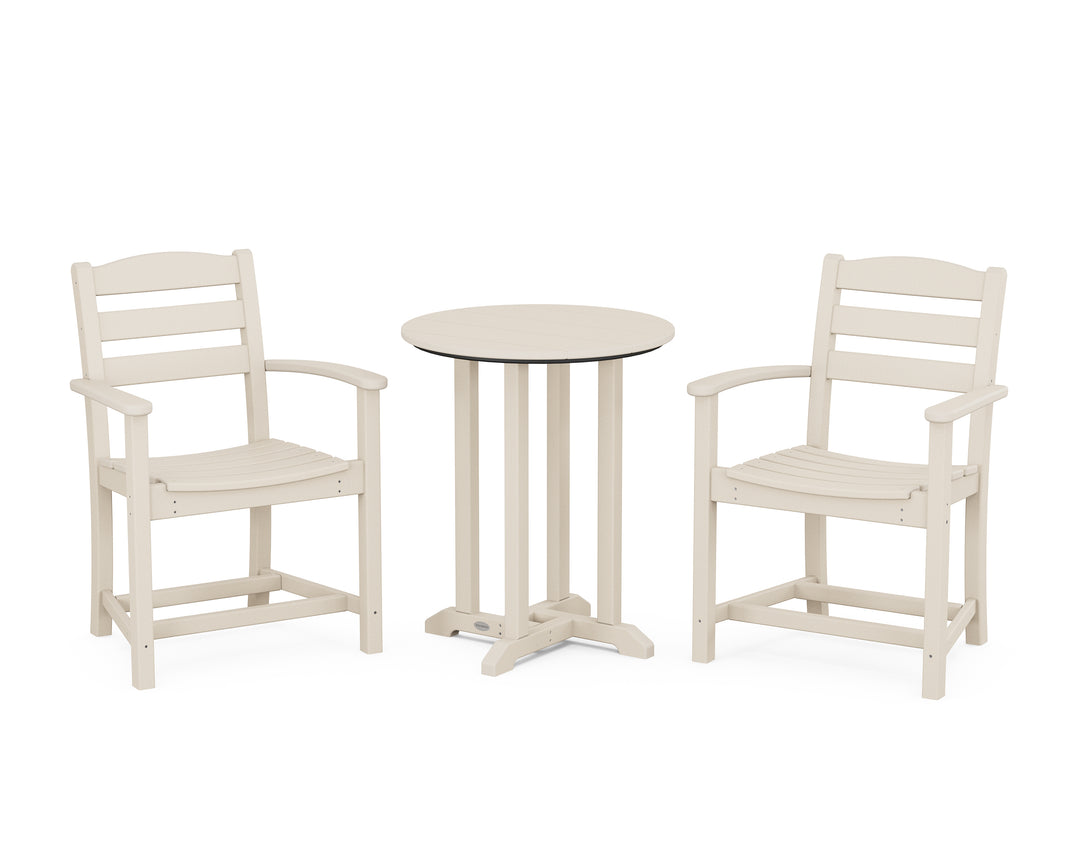 POLYWOOD® La Casa Café 3-Piece Round Bistro Dining Set