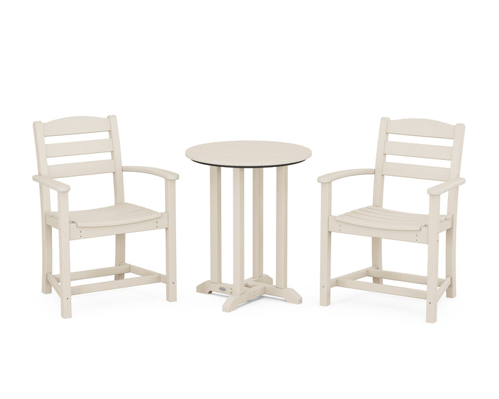 POLYWOOD® La Casa Café 3-Piece Round Bistro Dining Set
