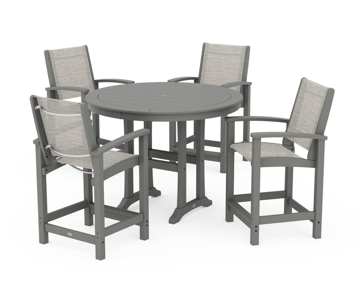 POLYWOOD® Coastal 5-Piece Counter Set
