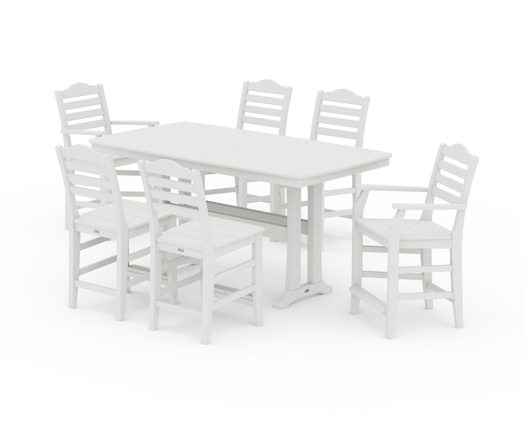 Draper James™ by  POLYWOOD® Savannah 7-Piece Counter Set with Trestle Legs