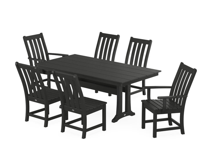 POLYWOOD® Vineyard 7-Piece Farmhouse Dining Set With Trestle Legs - DUPLICATE - Use SKU PWS340-1