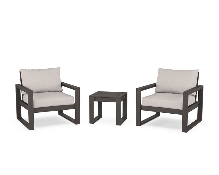 POLYWOOD® EDGE Sectional 3-Piece Deep Seating Set