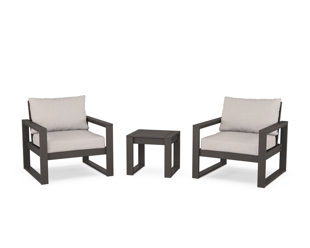 POLYWOOD® EDGE Sectional 3-Piece Deep Seating Set