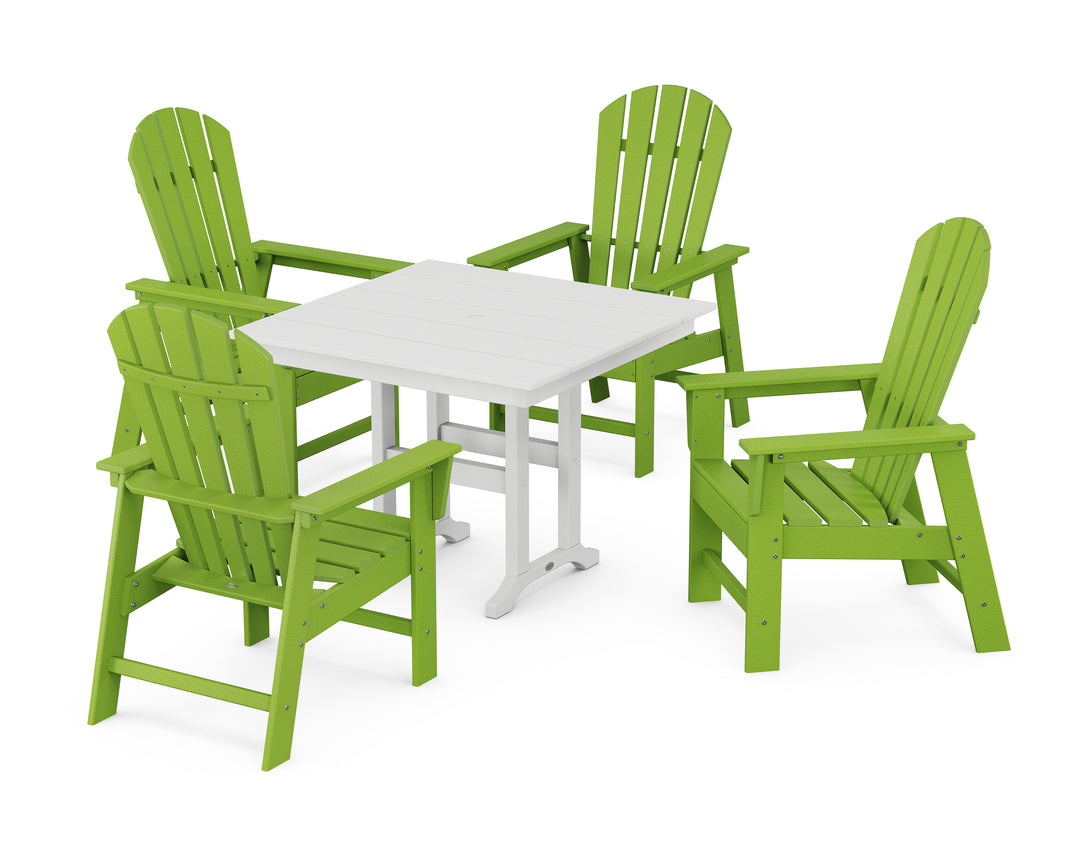 POLYWOOD® South Beach 5-Piece Farmhouse Dining Set