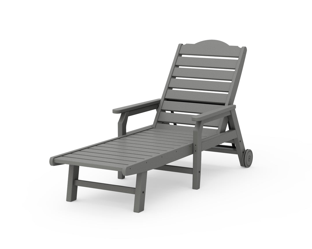 Draper James™ by  POLYWOOD® Savannah Chaise with Arms and Wheels