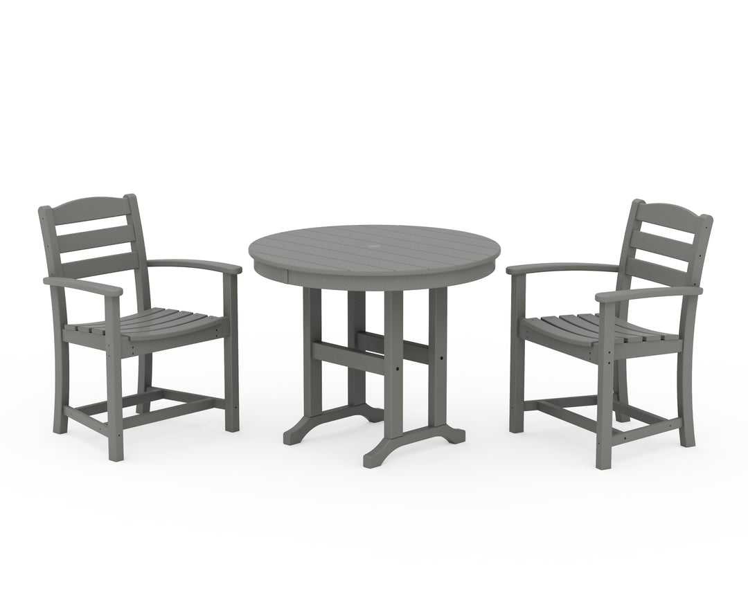POLYWOOD® La Casa Café 3-Piece Round Dining Set
