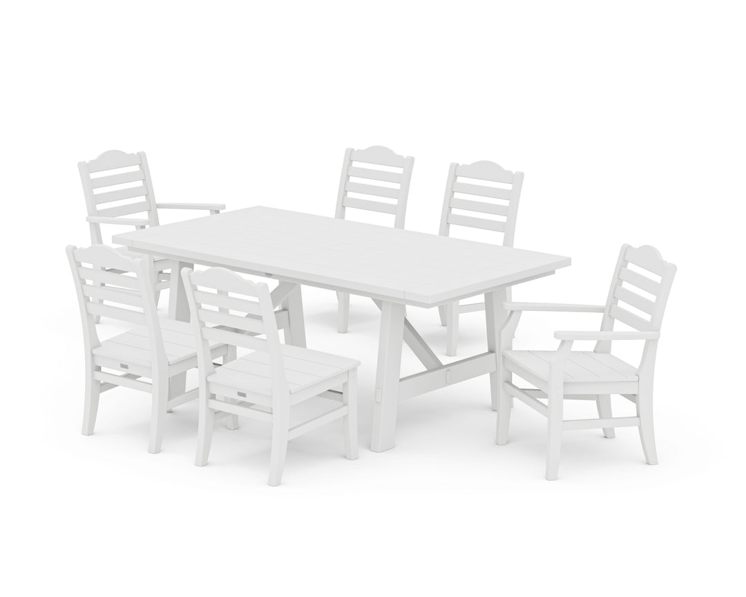 POLYWOOD® Savannah 7-Piece Rustic Farmhouse Dining Set