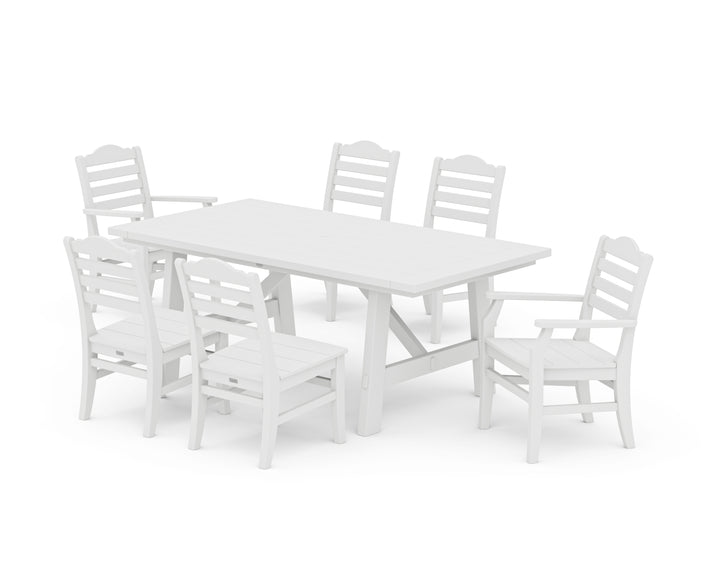 POLYWOOD® Savannah 7-Piece Rustic Farmhouse Dining Set