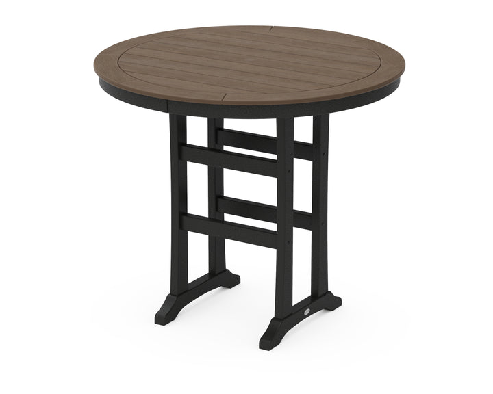 POLYWOOD® Nautical Trestle 48" Round Bar Table