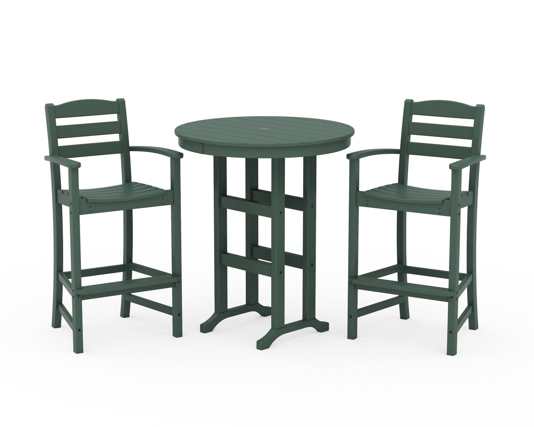 POLYWOOD® La Casa Café 3-Piece Round Farmhouse Bar Set