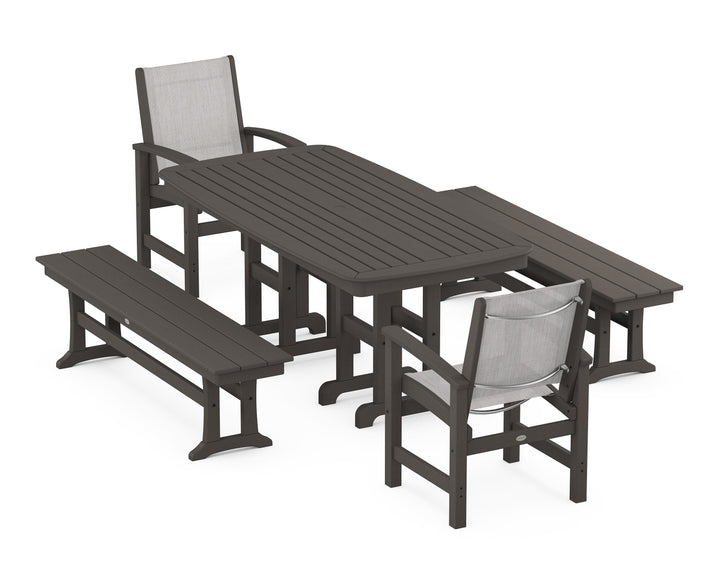 POLYWOOD® Coastal 5-Piece Dining Set