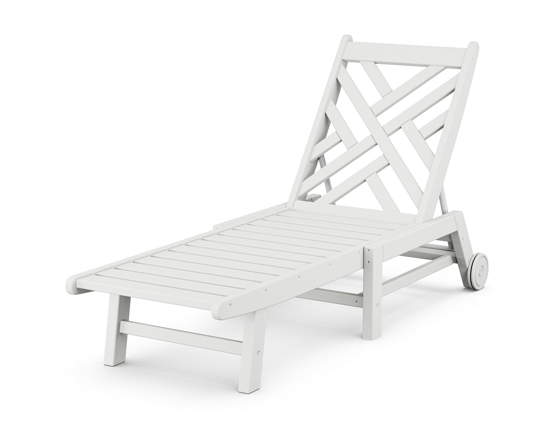 POLYWOOD® Chippendale Chaise with Wheels