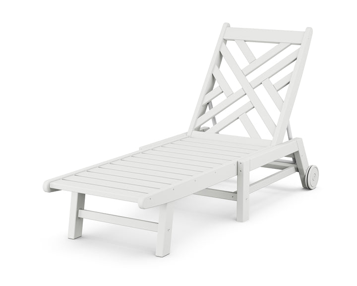 POLYWOOD® Chippendale Chaise with Wheels