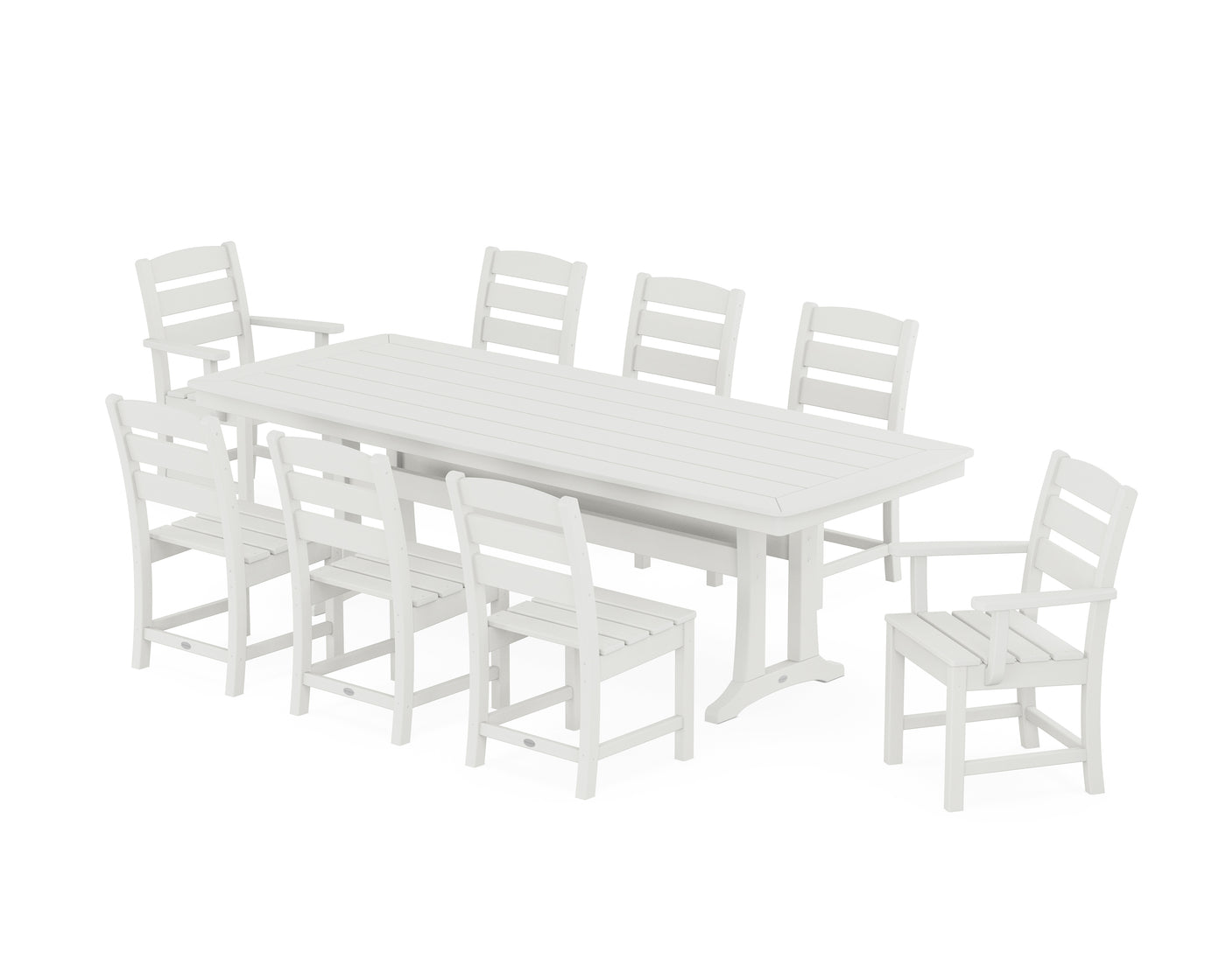 Lakeside 9-Piece Dining Set with Trestle Legs