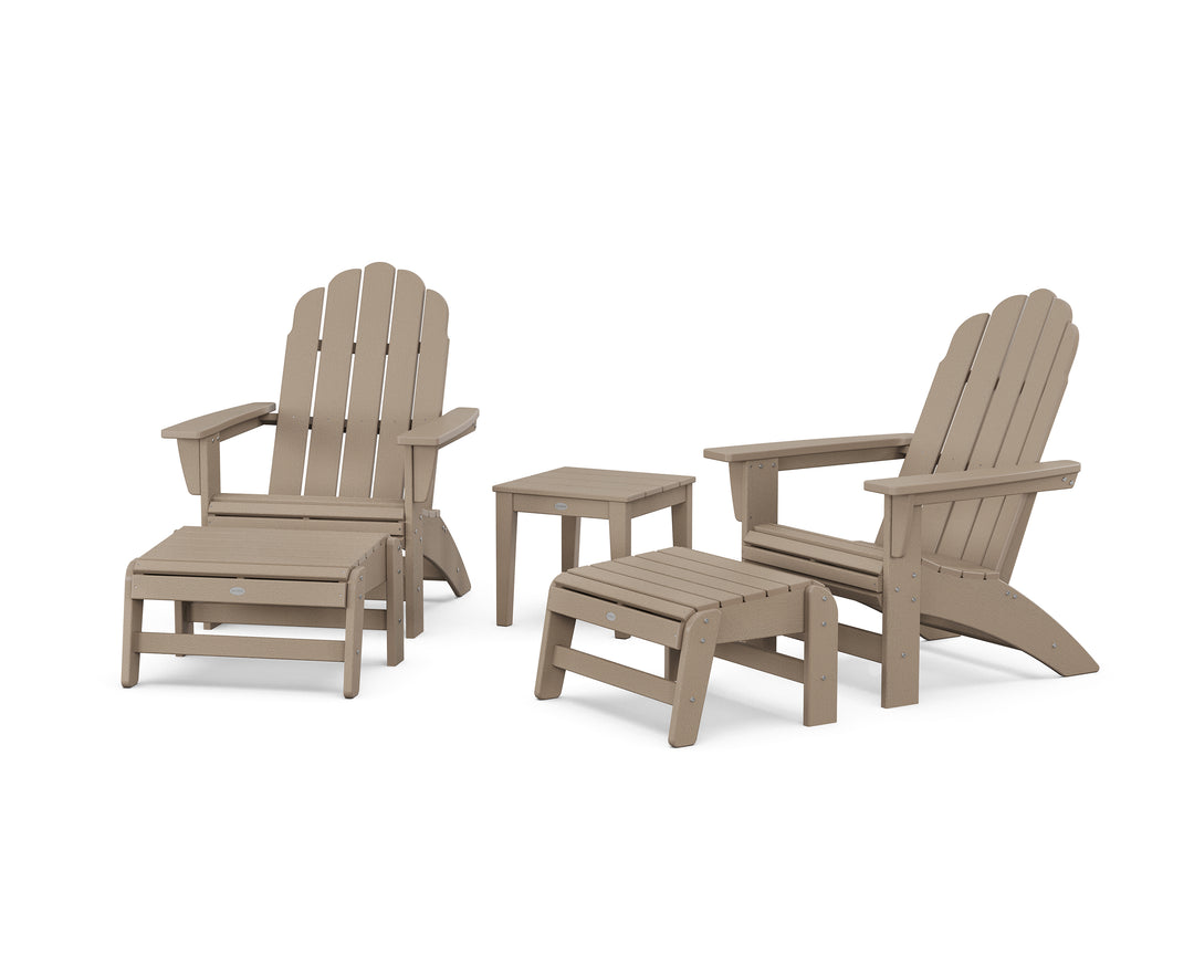 POLYWOOD® 5-Piece Vineyard Grand Adirondack Set