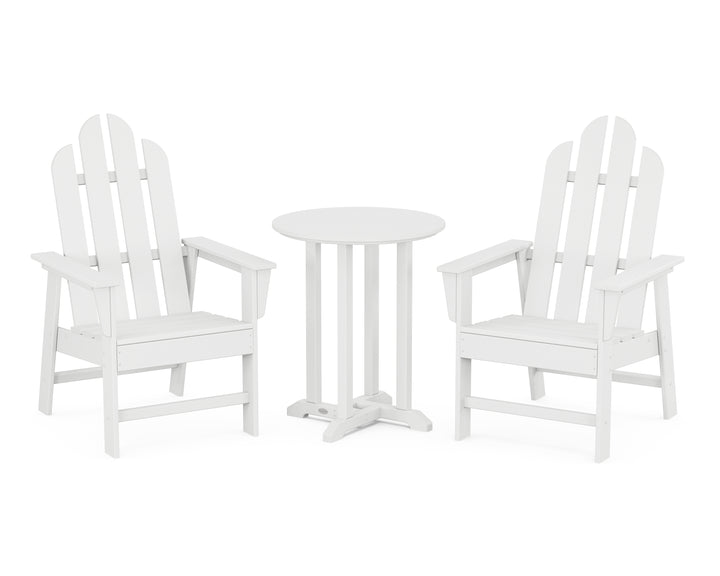 POLYWOOD® Long Island 3-Piece Round Bistro Dining Set