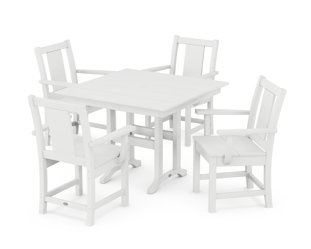POLYWOOD® Prairie 5-Piece Farmhouse Dining Set