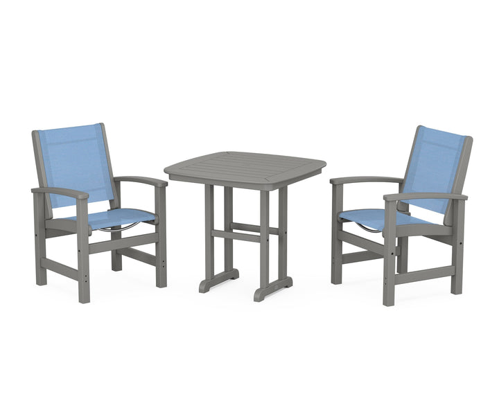 POLYWOOD® Coastal 3-Piece Dining Set