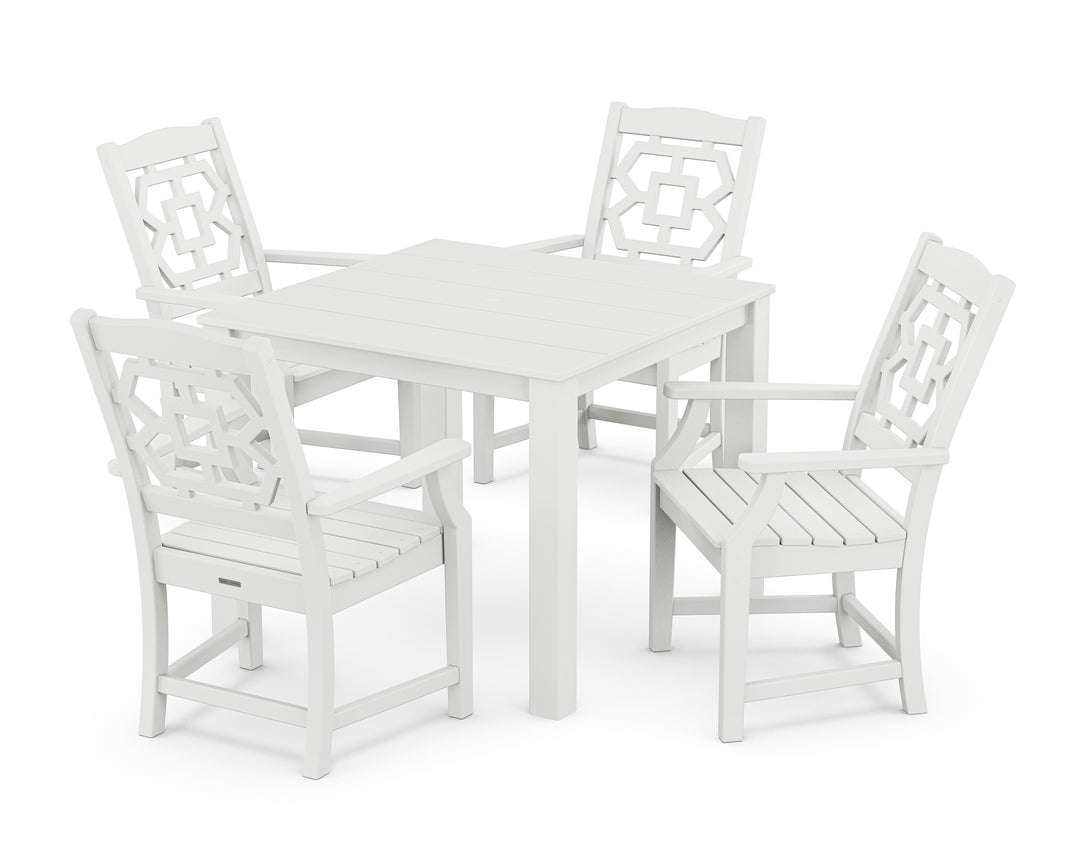 Martha Stewart by POLYWOOD® Chinoiserie 5-Piece Parsons Dining Set