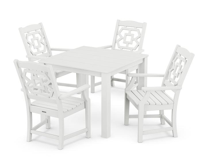Martha Stewart by POLYWOOD® Chinoiserie 5-Piece Parsons Dining Set