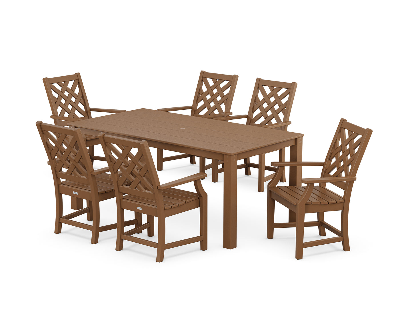 Wovendale Arm Chair 7-Piece Parsons Dining Set