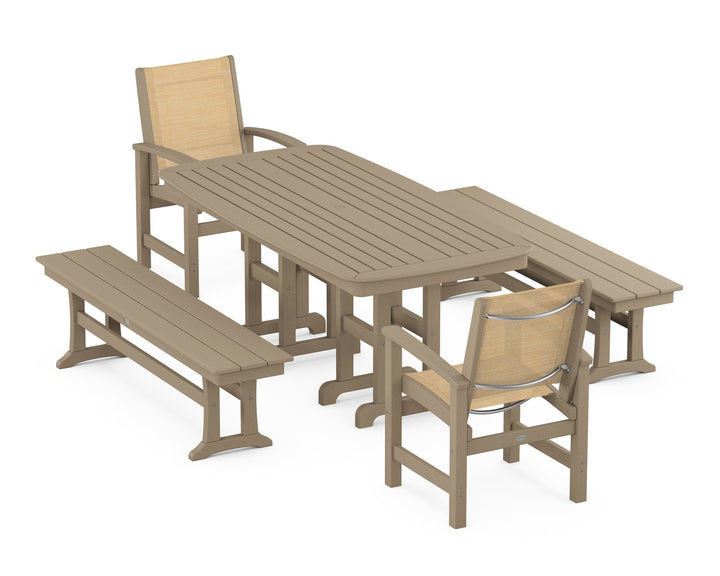 POLYWOOD® Coastal 5-Piece Dining Set