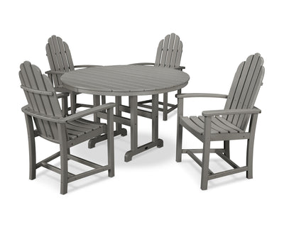 Classic Adirondack 5-Piece Round Farmhouse Dining Set