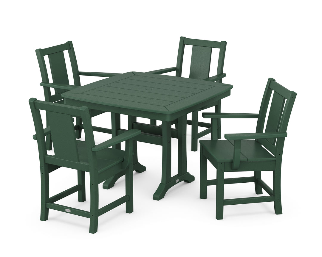 POLYWOOD® Prairie 5-Piece Dining Set with Trestle Legs
