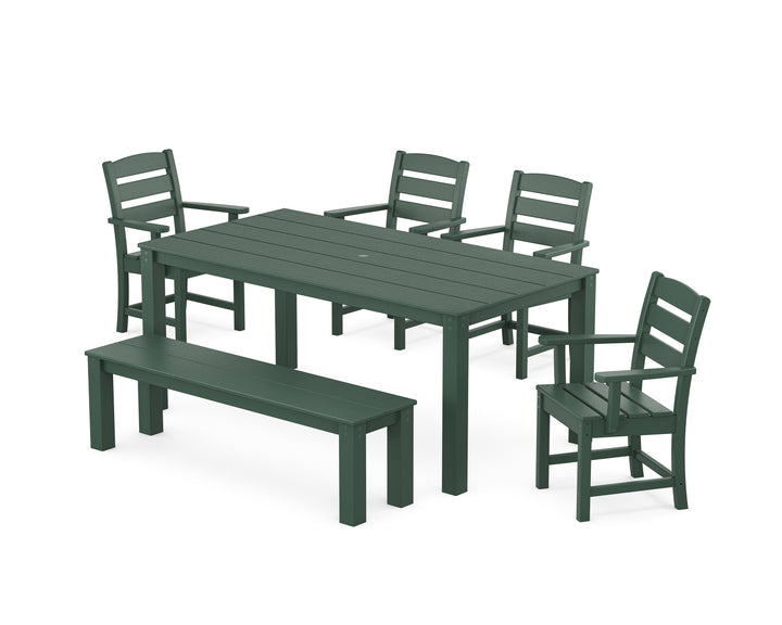 POLYWOOD® Lakeside 6-Piece Parsons Dining Set with Bench