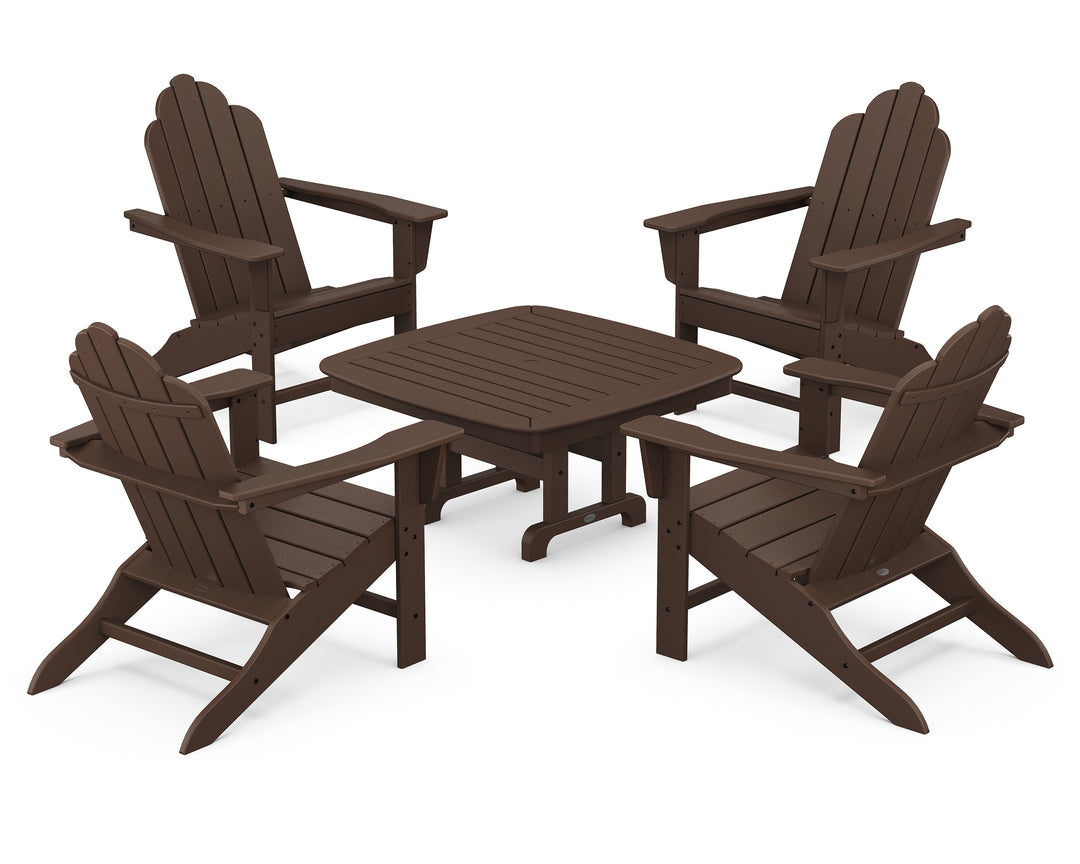 POLYWOOD® Long Island Adirondack 5-Piece Conversation Group