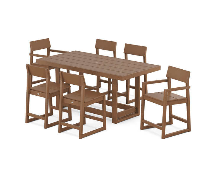 POLYWOOD® EDGE 7-Piece Counter Table Set