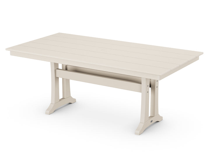 POLYWOOD® Farmhouse Trestle 37" x 72" Dining Table