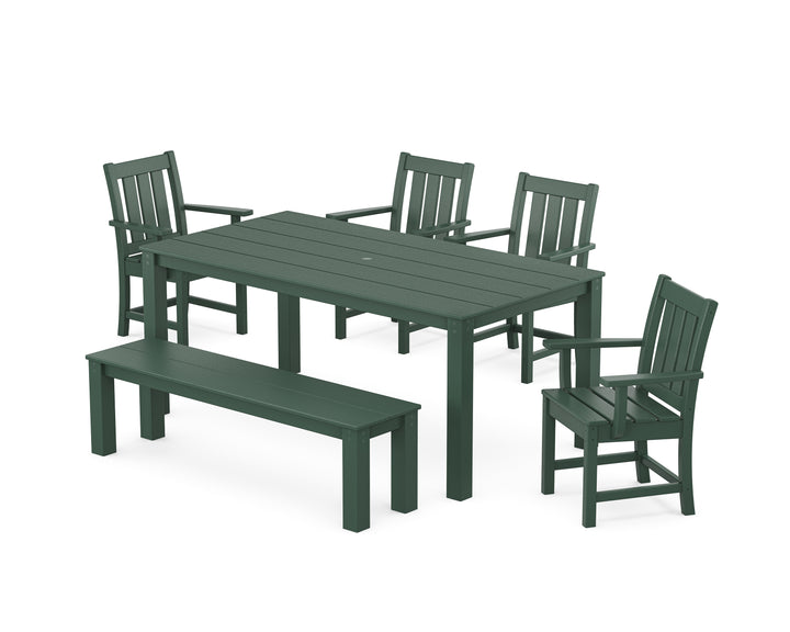 POLYWOOD® Oxford 6-Piece Parsons Dining Set with Bench