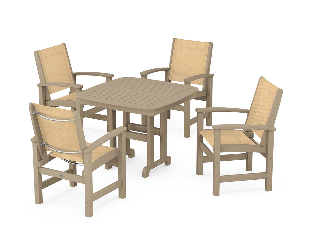 POLYWOOD® Coastal 5-Piece Dining Set