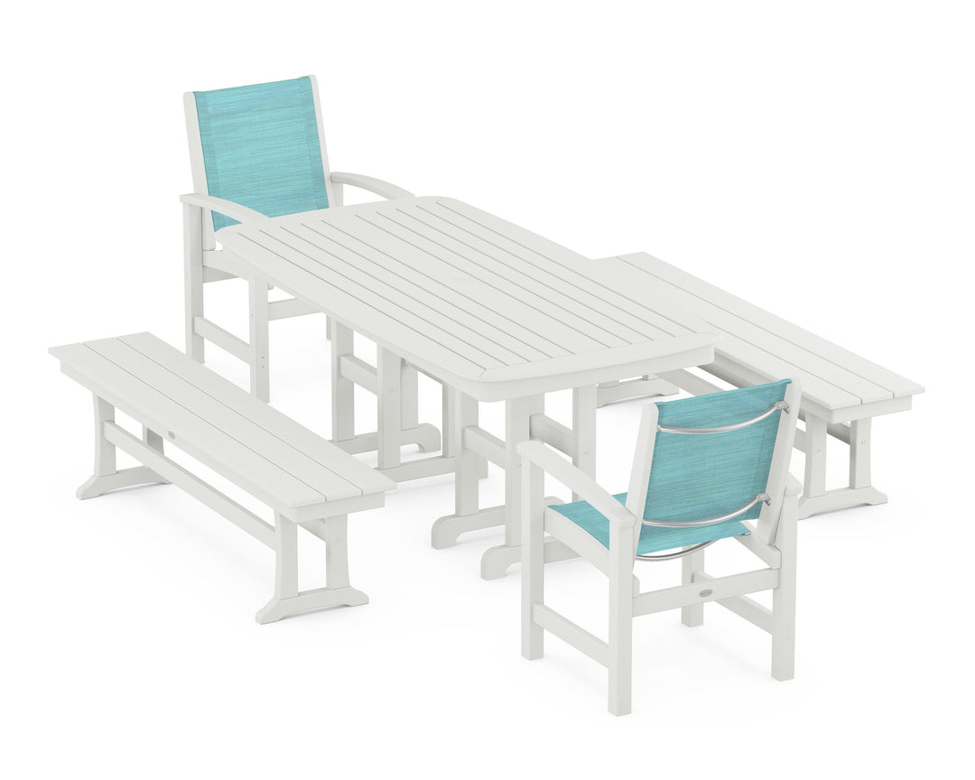 POLYWOOD® Coastal 5-Piece Dining Set