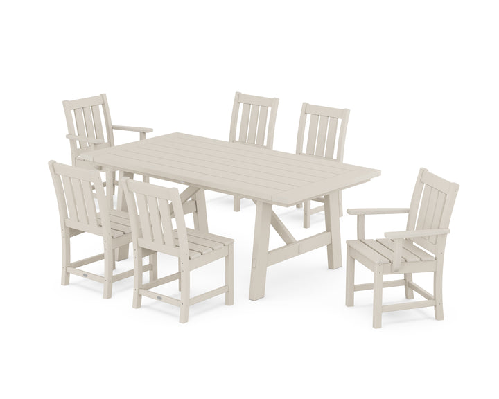 POLYWOOD® Oxford 7-Piece Rustic Farmhouse Dining Set