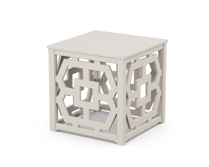 Martha Stewart by POLYWOOD® Chinoiserie Umbrella Stand Accent Table