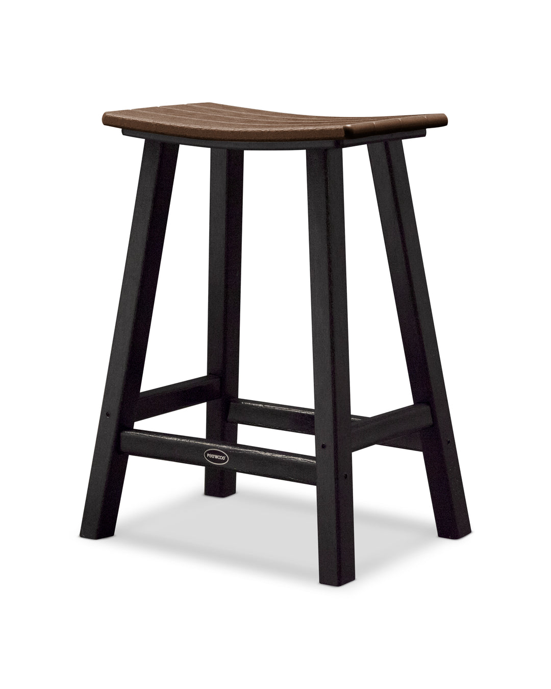POLYWOOD® Contempo 24" Saddle Counter Stool