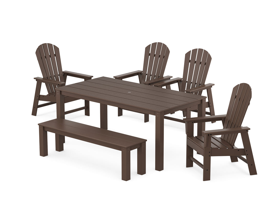 POLYWOOD® South Beach 6-Piece Parsons Dining Set with Bench