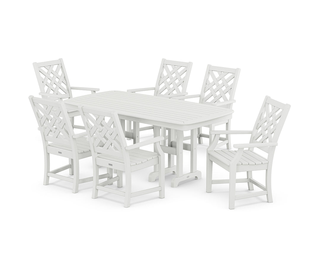Country Living Wovendale Arm Chair 7-Piece Dining Set