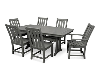 Vineyard 7-Piece Dining Set with Trestle Legs