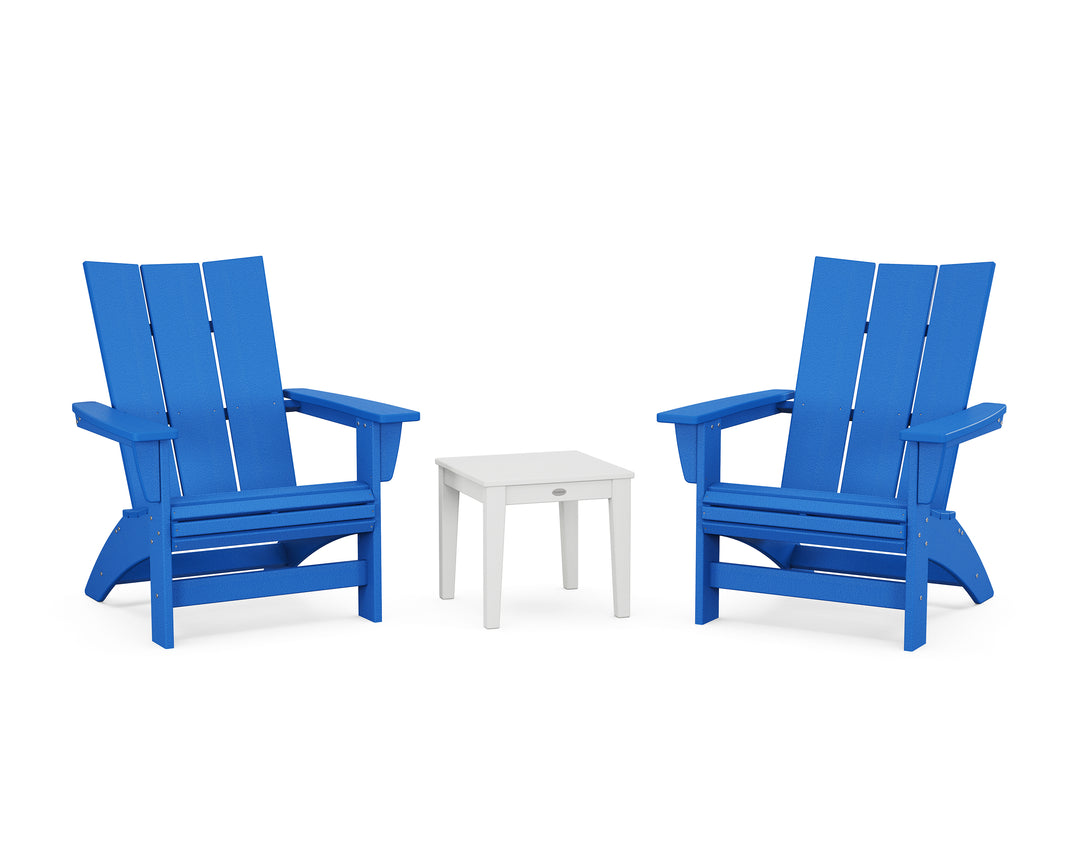 POLYWOOD® 3-Piece Modern Grand Adirondack Set