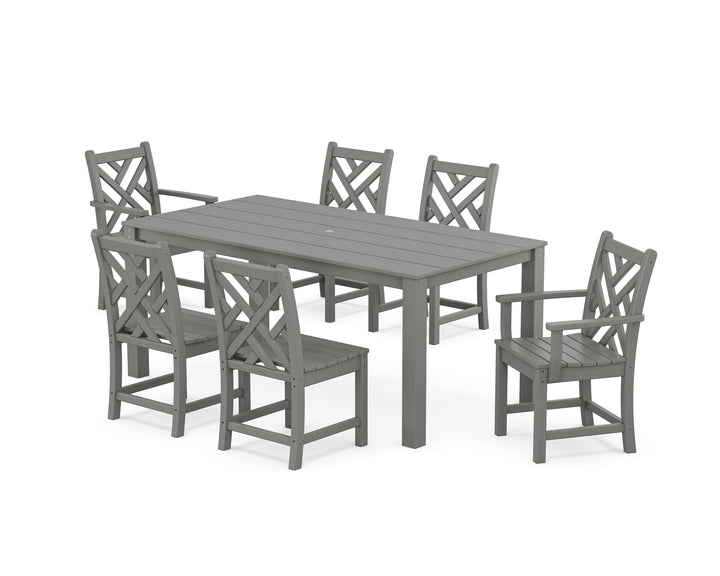POLYWOOD® Chippendale 7-Piece Parsons Dining Set