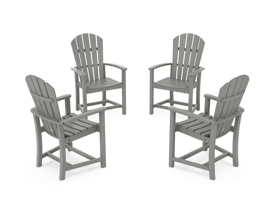 POLYWOOD® Palm Coast 4-Piece Upright Adirondack Conversation Set