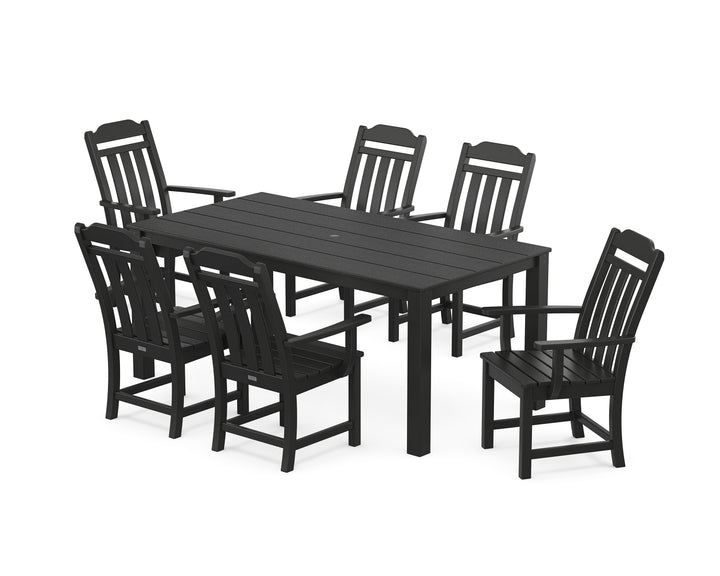 Country Living Cottage Arm Chair 7-Piece Parsons Dining Set