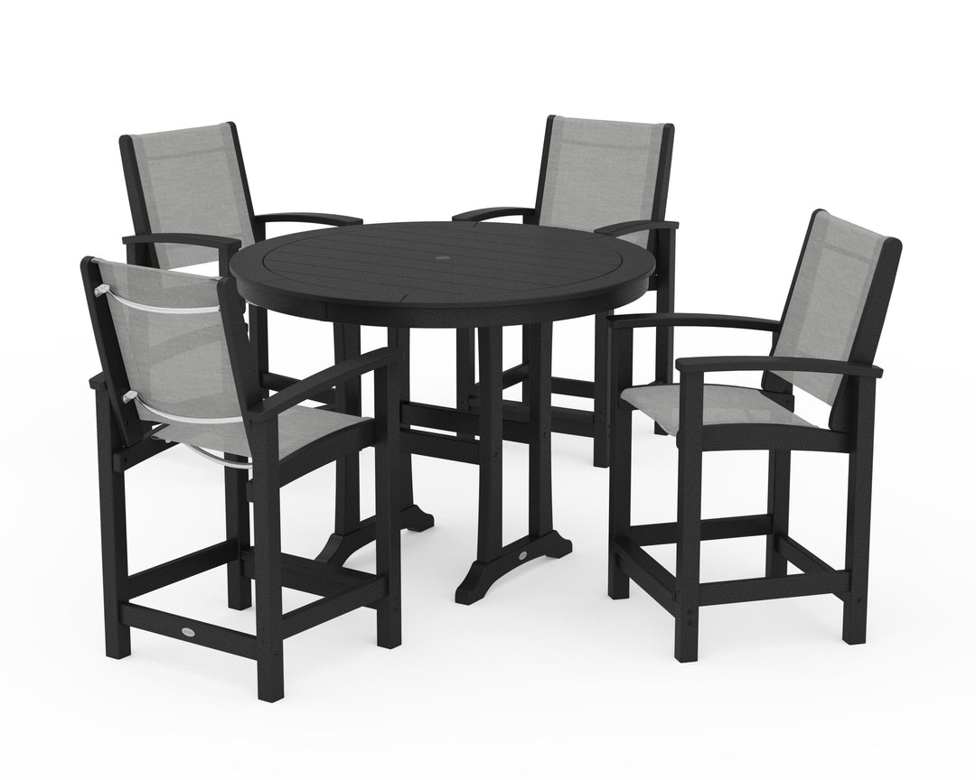 POLYWOOD® Coastal 5-Piece Counter Set