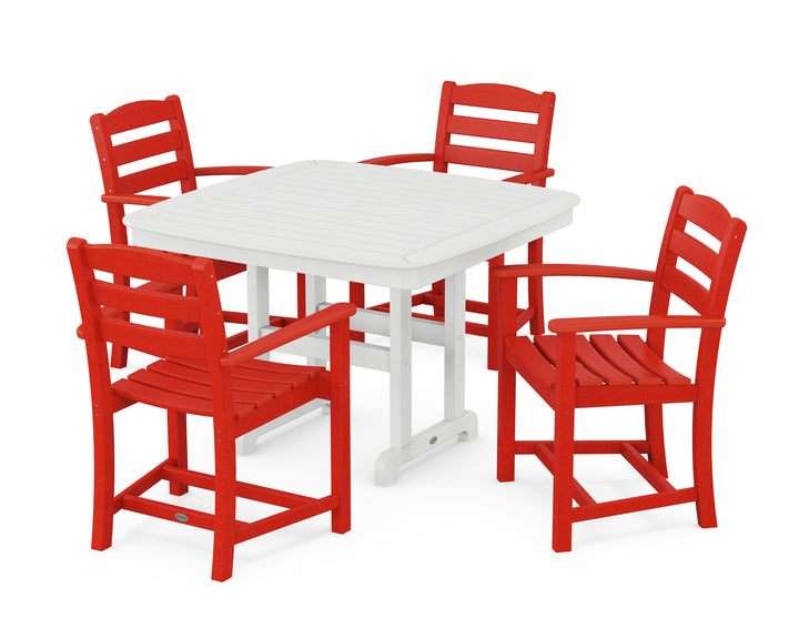 POLYWOOD® La Casa Café 5-Piece Dining Set with Trestle Legs