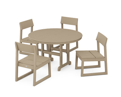 EDGE Side Chair 5-Piece Round Farmhouse Dining Set