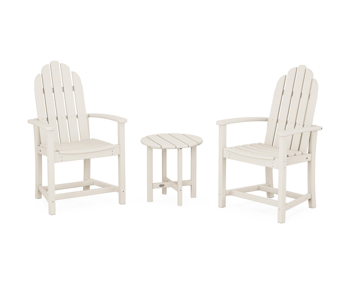 POLYWOOD® Classic 3-Piece Upright Adirondack Chair Set