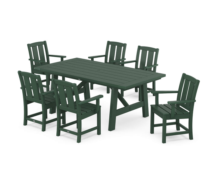 POLYWOOD® Mission Arm Chair 7-Piece Rustic Farmhouse Dining Set